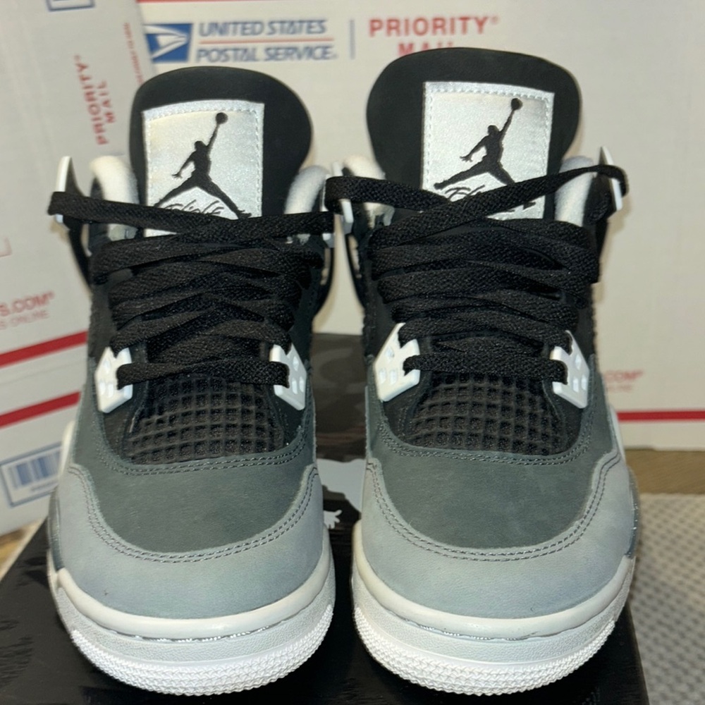 Gray and Black Sneakers